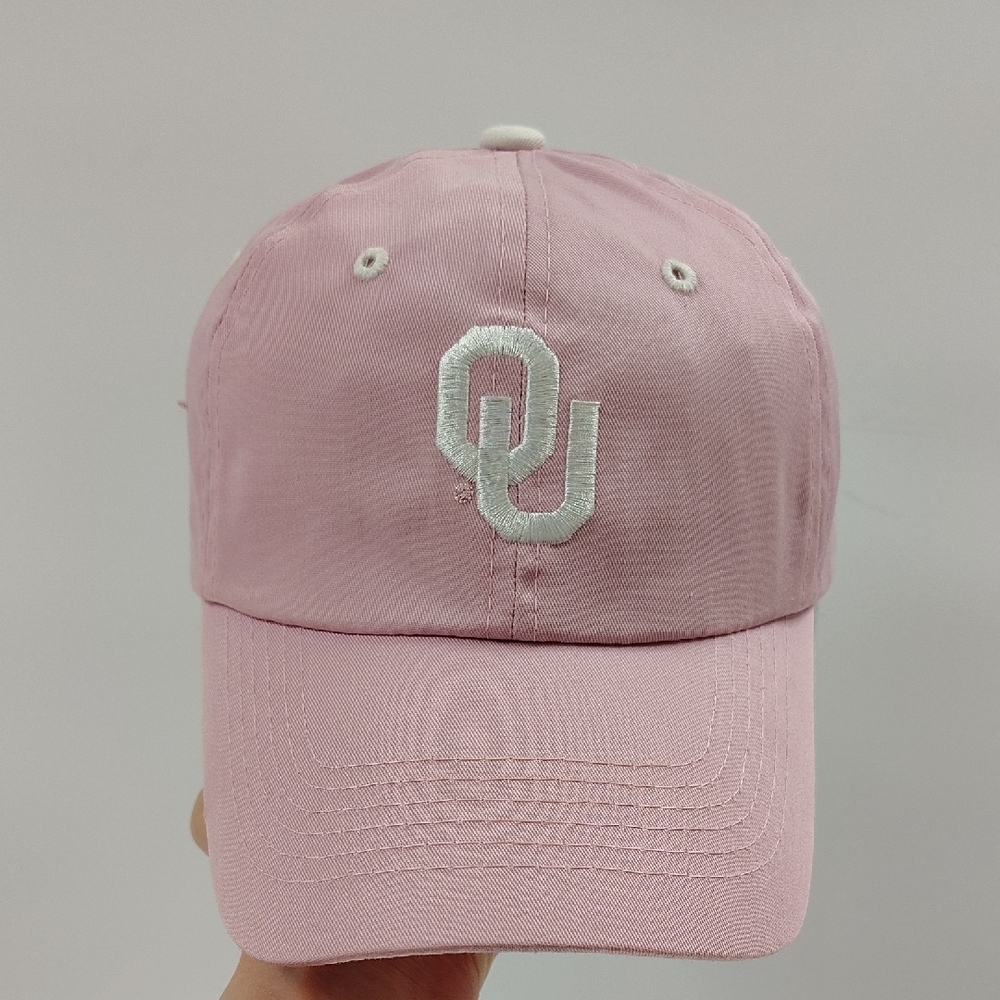 Captivating OU SOONERS Pink Ball Cap Adjustable Embroidered